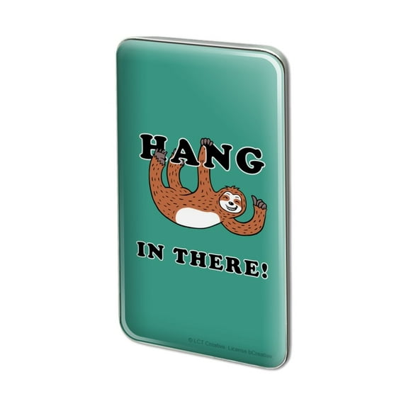 Hang in There Sloth Funny Humor Metal Rectangle Lapel Hat Pin Tie Tack Pinback
