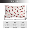 thumbnail image 4 of Disketp Pillow Covers Chili Pattern Throw Pillow Case Cushion Covers,Cushion For Bedroom,Couch,Home-14"X20", 4 of 8