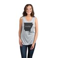 thumbnail image 2 of Thread Tank Home Roots State Arkansas AR Women's Sleeveless Muscle Tank Top Sport Grey Small, 2 of 4