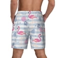 thumbnail image 4 of Goofa Flamingo and Pineapple Printed Men's Swim Trunks Board Shorts Quick Dry Mens Swimming Trunks with Compression Liner,Breathable Fit Hawaii Beach Shorts-Medium, 4 of 9
