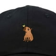 thumbnail image 2 of Dalix Capybara Cap Embroidered Dad Baseball Hat Cotton Adjustable Womens in Black, 2 of 5