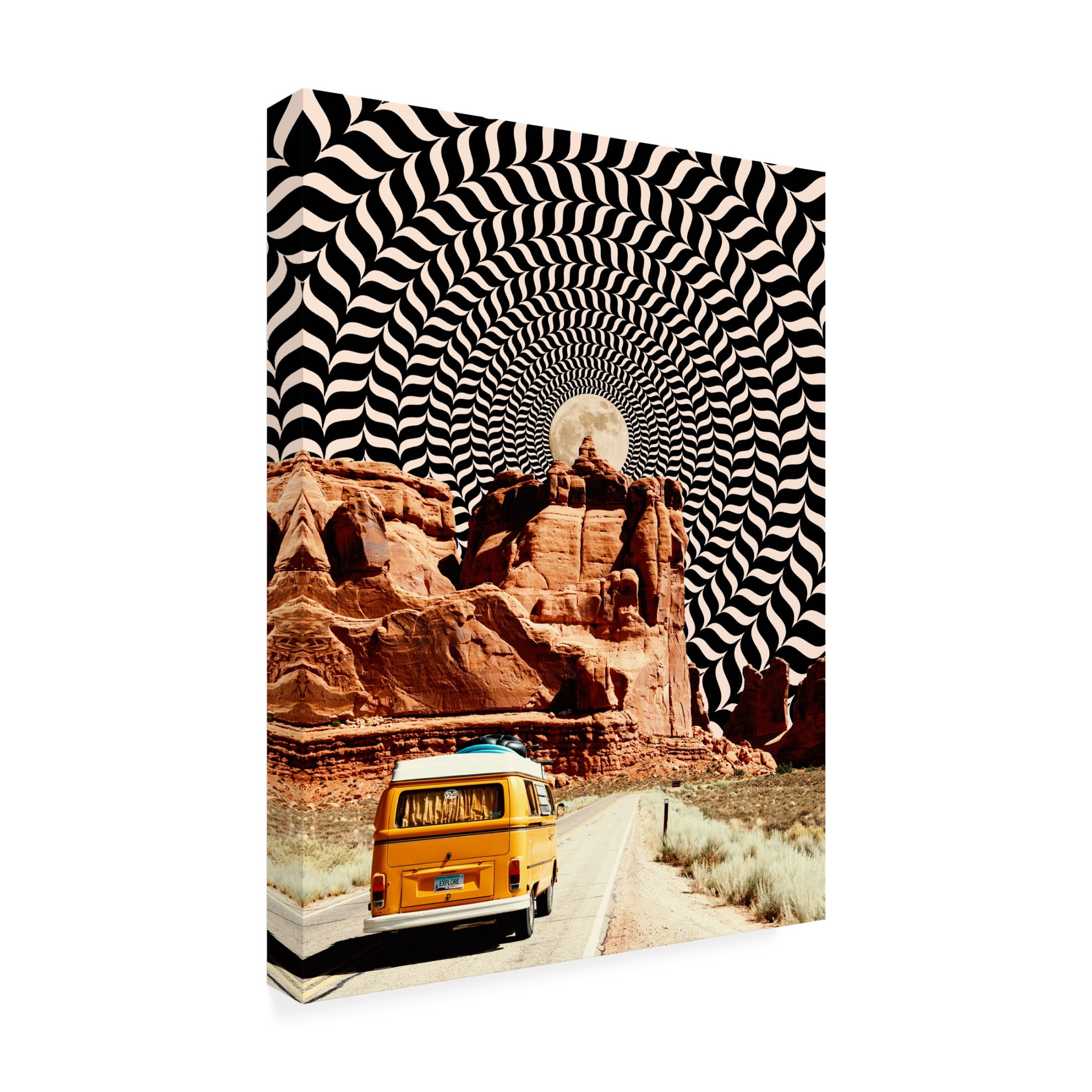 Trademark Fine Art Taudalpoi  The Real Road Trip Canvas Wall Art