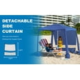 thumbnail image 5 of AMMSUN Beach Cabana Sidewall Privacy Sunwall for AMMSUN 6.2'x6.2' Cabana Easy Set up,Blue Stripes, 5 of 6