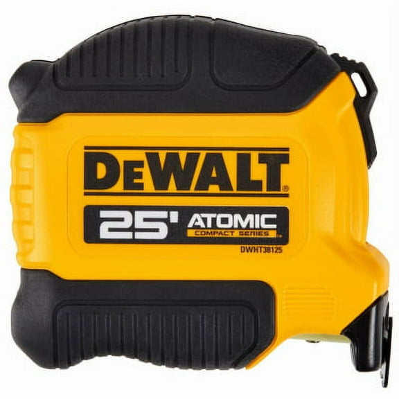 The DeWalt 25' atomic compact seriestm tape measure is where size meet, Each
