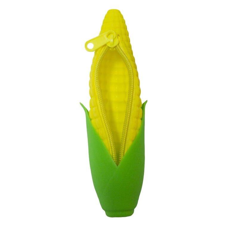 7 inch Silicone Zippered Corn Husk Coin Purse