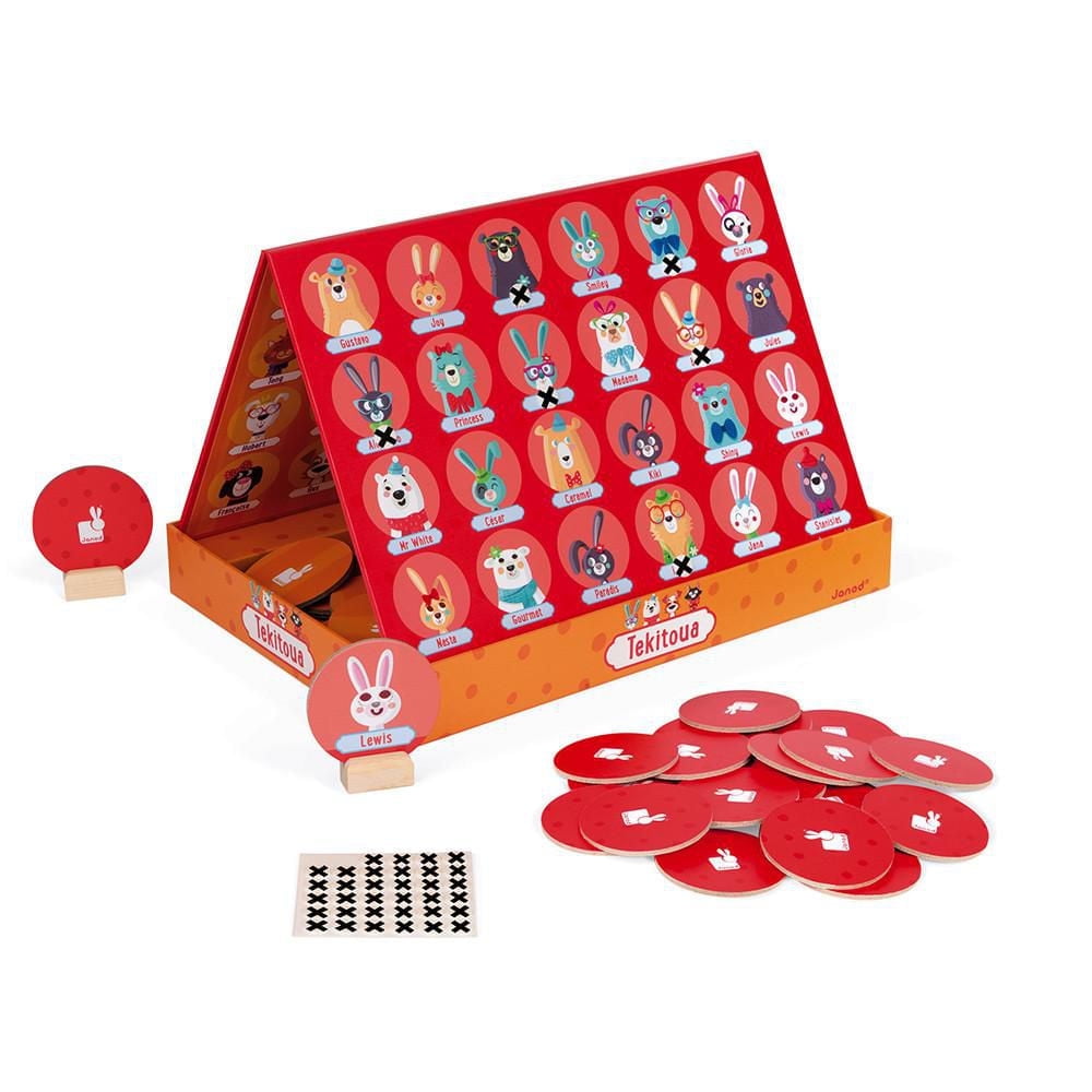 Janod • Tekitoua Board Game • Guessing Game with Animals for Family and Kids Ages 5 and Up