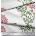 thumbnail image 3 of Soimoi Polyester Crepe Fabric Paisley,Leaves & Floral Mandala Block Fabric Prints by Yard 42 Inch Wide, 3 of 3