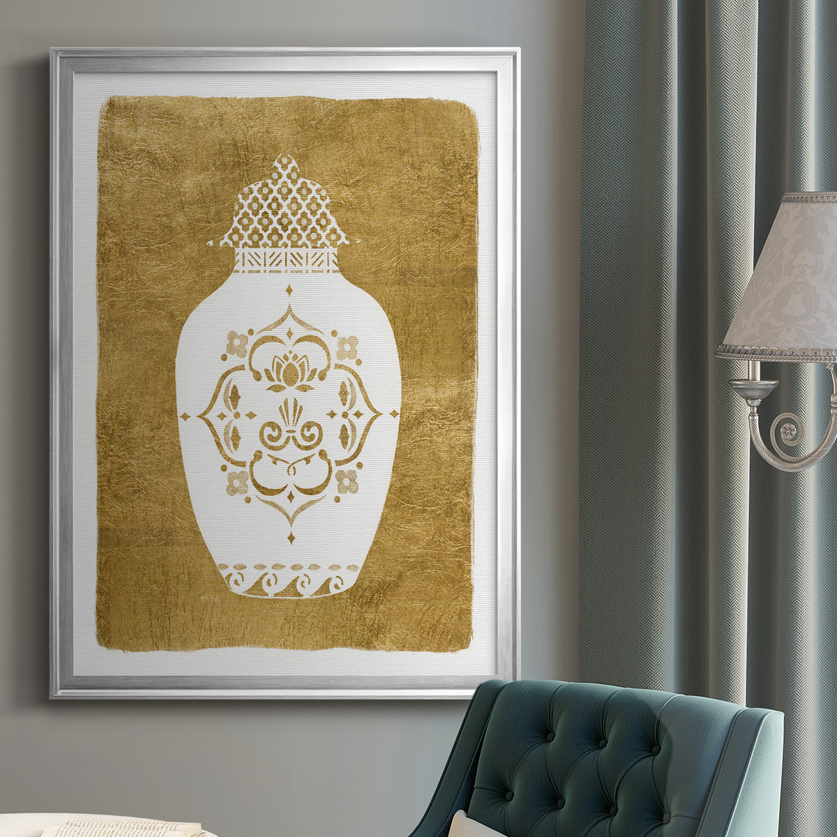 Golden Urn I Premium Classic Framed Print - Ready to Hang