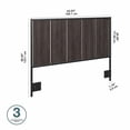 thumbnail image 4 of Atria Full/Queen Size Headboard in Charcoal Gray - Engineered Wood, 4 of 5