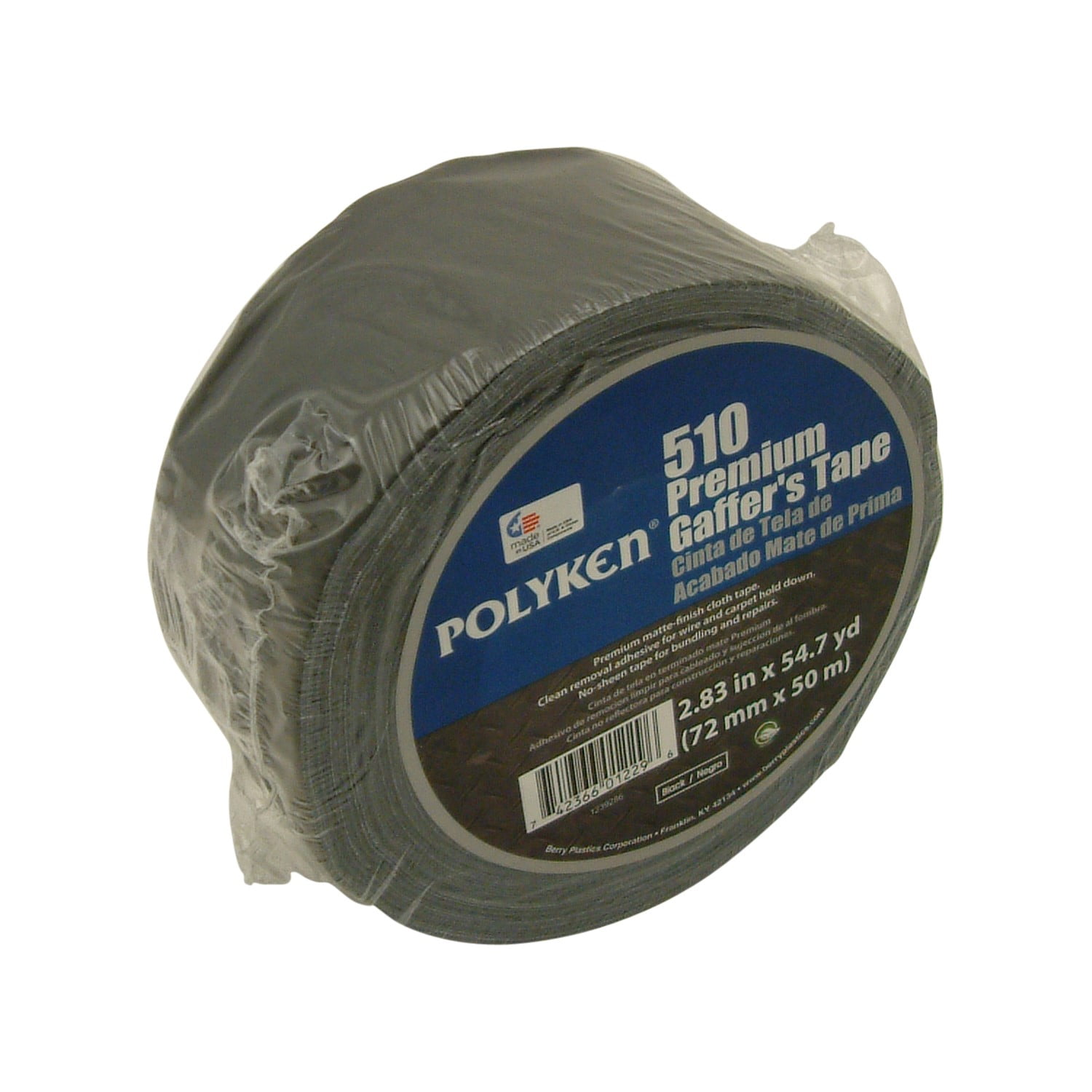 72mm x 50m Green Polyken 510 Rubber Premium Grade Gaffers Tape