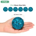 thumbnail image 3 of Uxcell Decorative Ball for Bowls, 2.4 Inch Mosaic Glass Decorative Bowl Fillers Turquoise, 3 of 7