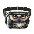 thumbnail image 1 of Balery Whimsical Owl On Branch Mochila Cinturón para Mujeres y Hombres, Bolsa de Cintura Impermeable de Doble Capa con Correa, 1 of 9