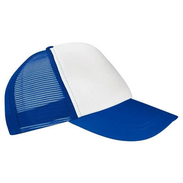 Gorra trucker malla transpirable broche plástico - Trucker blanco Unitalla