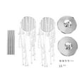 thumbnail image 2 of Miumaeov 2 Pcs 27.6inch Tall Wedding Centerpieces, Elegant Weddings Decoration, rystal Flower Vase Metal Flowers Stand for Party Tables Decorations (Silver), 2 of 8