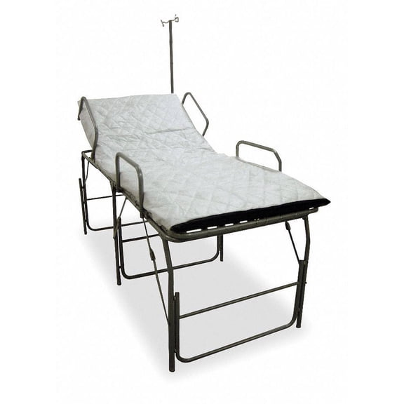 Fsi Medical Field Cot with IV Pole,Blue
