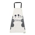 thumbnail image 3 of Matsuzay Delantal Dido impermeable a prueba de aceite babero de cocina ajustable con accesorio de cocina Herramientas y accesorios para hornear Gris Matsuzay HA003509-02, 3 of 6