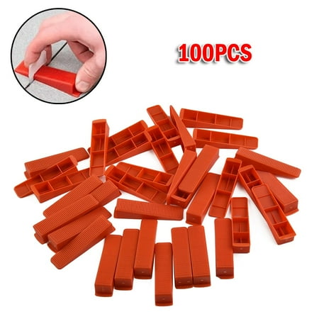 

100 Pcs Plastic Tile Spacers reusable positioning Clips Wall Flooring Tiling Tool