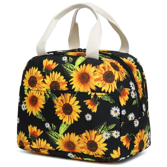 Bolsa Térmica para Almuerzo Dezcrab Girasol Aislada e Impermeable para Niñas