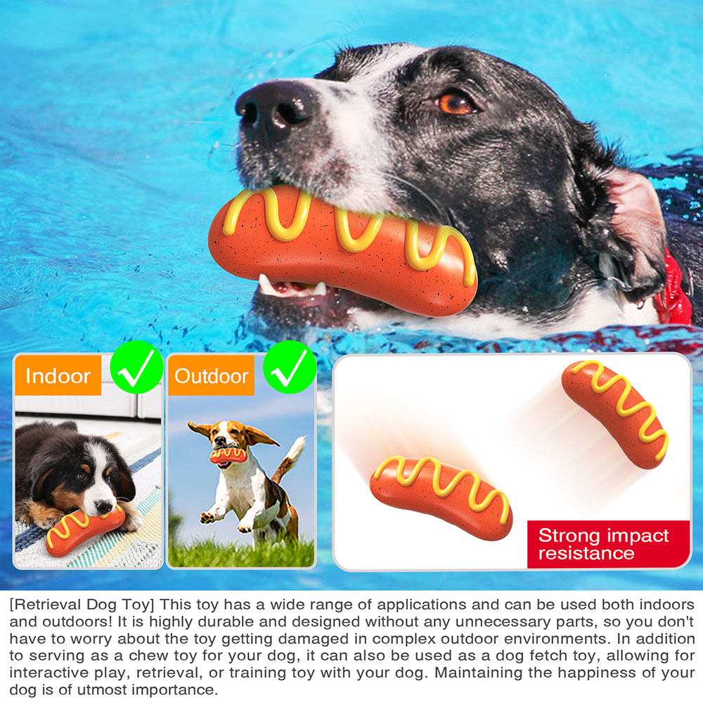 Pets Toys for Aggressive Chewers,Durable Indestructible Dog Chew Toys,Hot Dog Teeth Cleaning Toys for Small,Medium,Large Breed Dogs ,Hard Rubber Dog Toys