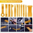 thumbnail image 5 of GOOACC 102Pcs Trim Removal Tool, Auto Push Pin Nylon Bumper Retainer Clip Set Fastener Terminal Remover Tool Round Handle Crowbar Kit Car/Radio Panel, Yellow, 5 of 8