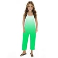 thumbnail image 3 of Odeerbi 5-14 Years Kids Girls Summer Jumpsuit Gradient Camisole Romper Casual Overalls Bib Overall Pantss with Pockets, 3 of 6