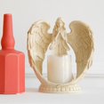 thumbnail image 3 of Estatuilla de ángel rezando, portavelas sin llama Staue, decoración de escultura, , boda, Navidad, iglesia, candeliere, colección, conmemo Los 21x21cm Colco Estatua del candelero, 3 of 7