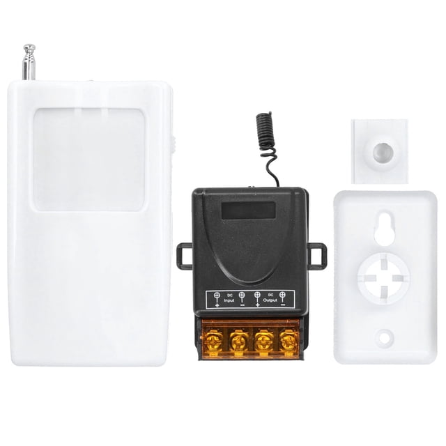 Interruptor de detección inalámbrico Detector de sensor de movimiento corporal infrarrojo con ajuste de retardo DC12‑72V
