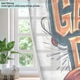 thumbnail image 4 of Yayeee Window Curtains Light Filtering 63"x52" Grommet Panel Pair Home Living Room Decor, Game Day, 4 of 7