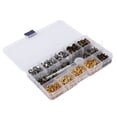 thumbnail image 2 of 600 Sets Leather Rivets Double Cap Rivet Tubular Metal Studs with Punch Pliers Fixing Set Tools, 2 of 7