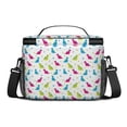 thumbnail image 3 of Dinosaur and Grass White Pattern Insulated Lunch Box for Women Men, Medium Leakproof Cooler Bag with Adjustable Strap, 10"x6.7"x8", 3 of 6