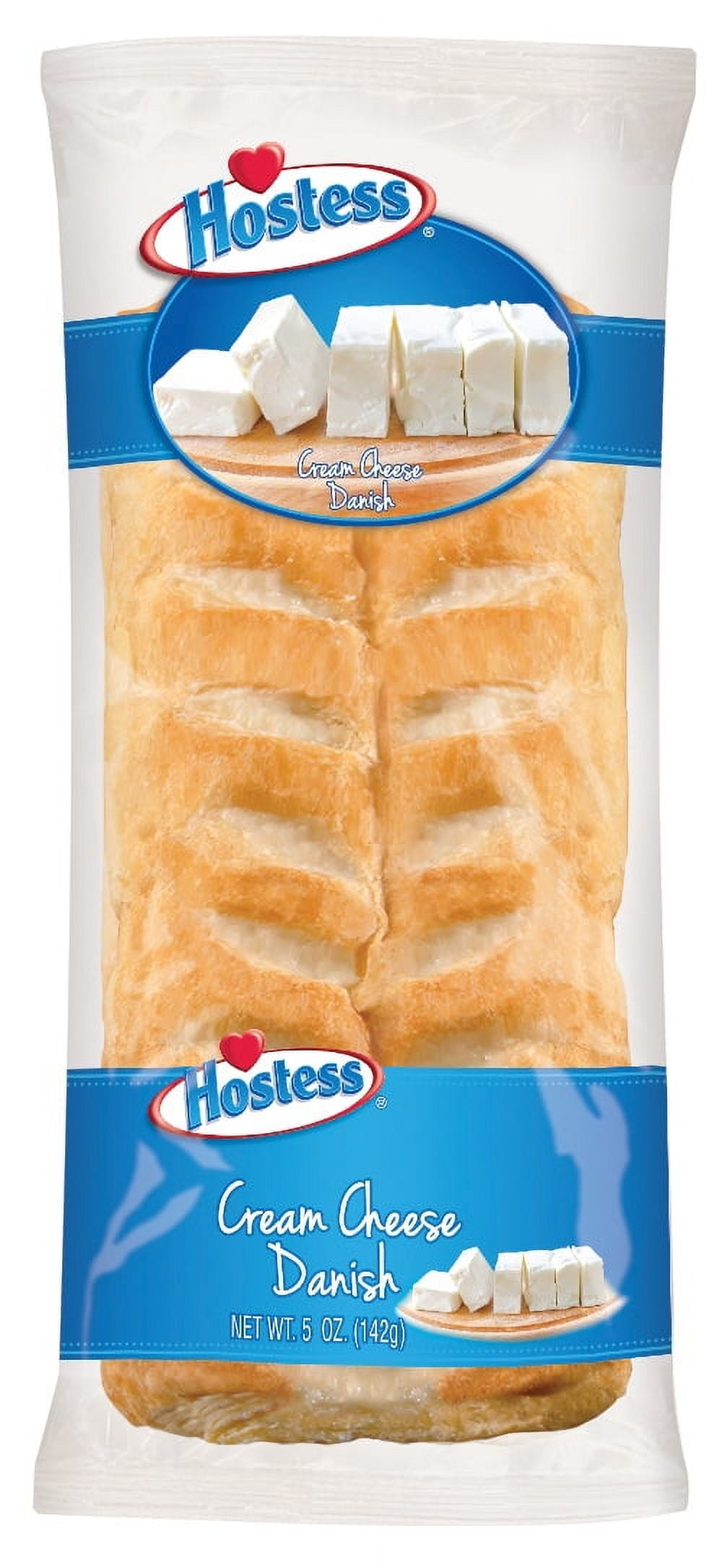 Hostess Cream Cheese Danish Cake with Icing, Single Serve, 5 oz. Shelf-Stable