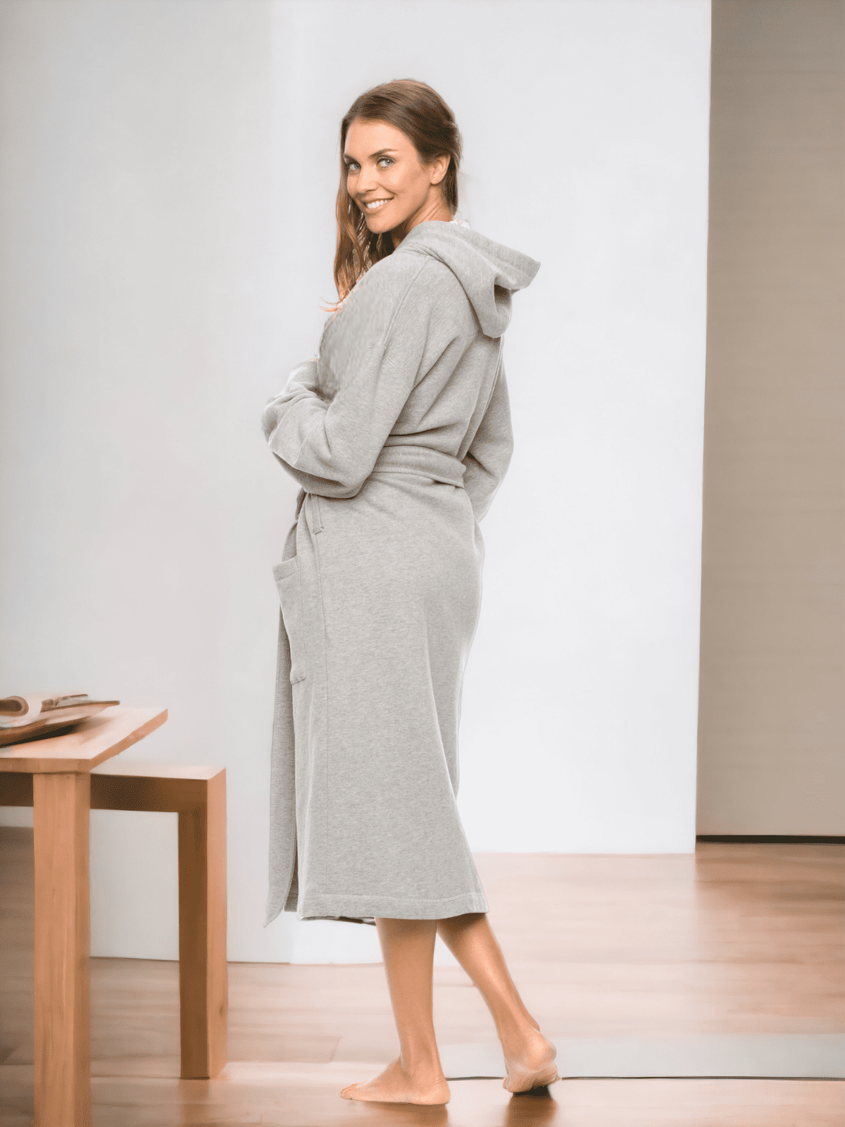 Unisex Hooded Bathrobe Sweatshirt Robe for Unisex Adult, Men Unisex Hooded Bathrobe Sweatshirt Robe for Unisex Adult, Men