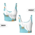 thumbnail image 6 of Uemuo Three White Geese Pattern Women's Sports Bra - High Impact Support, Breathable, and Comfortable Athletic Bra for Running, Yoga, and Workouts, 6 of 9