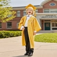 thumbnail image 6 of Boys Girls Graduation Cap And Gown Graduation Gold Cape Kids Class Of 2026 Graduation Celebration Dress Outfit 4-5 Years, 6 of 10
