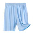 thumbnail image 1 of Zpanxa Kids Pants Modal Cotton Polyester Blend Solid Color Elastic Waistband Loose Comfortable Five Quarter Pants 12 Years, 1 of 3