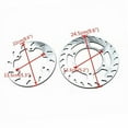 thumbnail image 3 of Front+Rear Brake Disc Rotor for TTR250 WR200 92-94 DT200 92-93 DT230 Lanza 97-98, 3 of 8