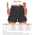 thumbnail image 1 of Pantalones cortos casuales con bolsillos para mujer, pantalones cortos de verano para mujer, pantalones cortos con bolsillos de cintura alta, pantalones cortos casuales de verano para mujer, rendimiento de gama alta, 1 of 2