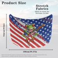 thumbnail image 7 of Uorisanigo Car Hood Cover Hippie Frog American Flag Car Bonnet Banner for Cars SUV Sedan Removable Stretch Hood Wrap Cloth Front Hoods Protection Covers Easy to Install Auto Accessories, 7 of 7