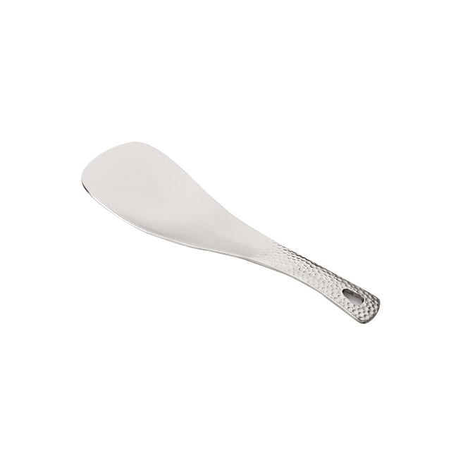 Toystoory Cuchara de arroz de Metal, cucharas antiadherentes para el hogar a prueba de moho, mango largo, utensilio de cocina antideslizante, cucharadita, Cocina y Comedor Mate Toystoory HA078678-02