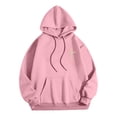 thumbnail image 4 of Kaprioy Hoodies for Women Letter Graphic Bible Verse Oversized Long Sleeve Jesus Faith Sweatshirts Pullover Fashion Clothing Pink, L, 4 of 7