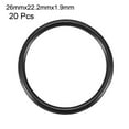 thumbnail image 2 of 20Pcs 26mm x 1.9mm Rubber O-rings NBR Heat Resistant Sealing Ring Grommets Black, 2 of 2