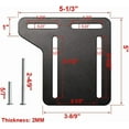 thumbnail image 2 of 2 Pcs Bed Frame Brackets Adapter for Headboard Extra, Heavy Duty Bed Modification Plate, Headboard Attachment Bracket with Hardware$$Home Decor, Kitchen, & Other, 2 of 8