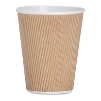 GJO11260CT Insulated Ripple Hot Cup, 12-Ounce Capacity,(Pack of 500),Brown
