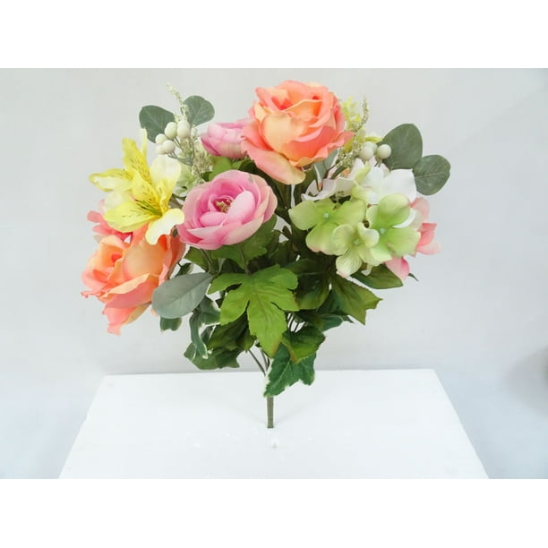 Cab Rose Peach Mix Bouquet Walmart Com Walmart Com