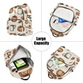 thumbnail image 5 of FORMRS Mini Backpack Purse for Women Quilted Travel Daypack Casual Shoulder Bag, Fall Leaves, 5 of 7
