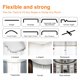 thumbnail image 5 of Cortinas divisorias de ambientes Hoeflife con riel flexible negro, 5 of 7