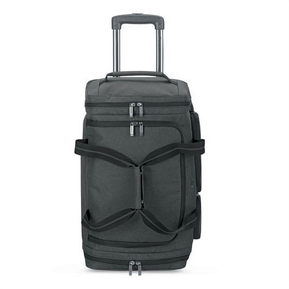 United States Luggage Leroy Rolling Duffel, Polyester, 12 X 10 1/2 X 10 1/2, Gray