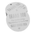 thumbnail image 1 of Inkdotpot Pack Of 100 Real Silver Foil Paper Tags Thank You For Celebrating The Mother To Be Baby Shower Favor Hang Tags, 1 of 7