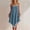 Light Blue#07, variant on Yteetum Women's Summer Dreeses Sleeveless Square Neck Lace Trim Spaghetti Strap Camisole Mini Dress Casual Solid Loose Lightweight Comfy Travel Vacation Dresses