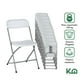 thumbnail image 2 of Set De 10 Sillas Plegables Kingshouse Plástico Eventos Jardin Blanca, 2 of 8